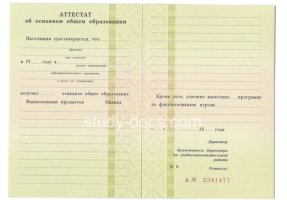 Аттестат за 9 класс 1995-2006 в Симферополе